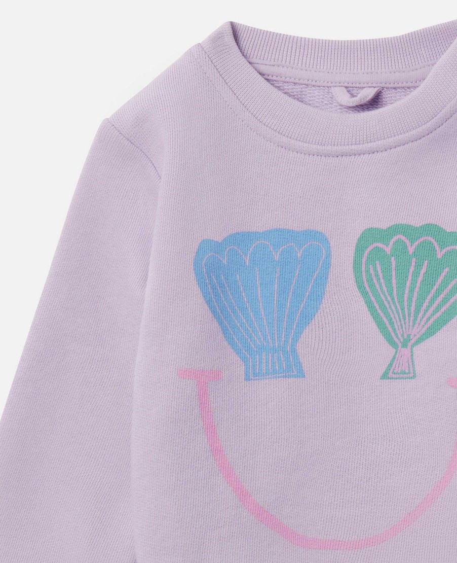 Barn Stella McCartney Baby Flickor | Seashell Smile Sweatshirt