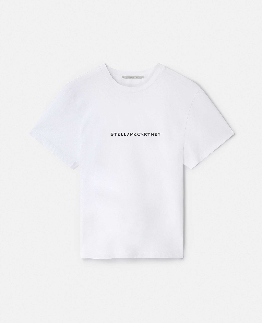 Kvinnor Stella McCartney Trojor Och T-Shirts | Stella Iconics T-Shirt Med Logotyp Relaxed Fit