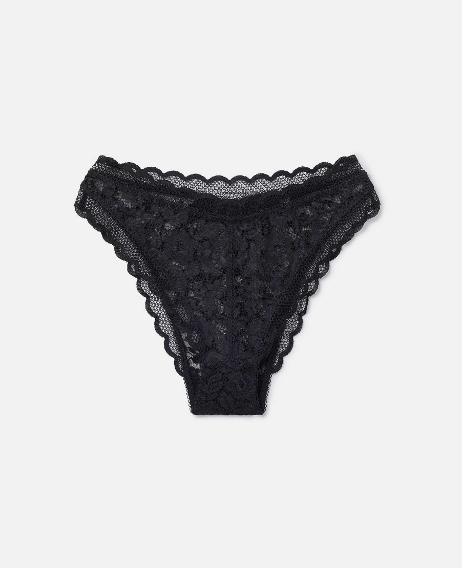 Kvinnor Stella McCartney Underklader Och Nattklader | Patchwork Bikinitrosa Med Hog Ben I Spets