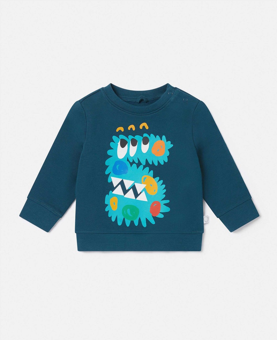 Barn Stella McCartney Baby Boys | S' Monster Langarmad T-Shirt