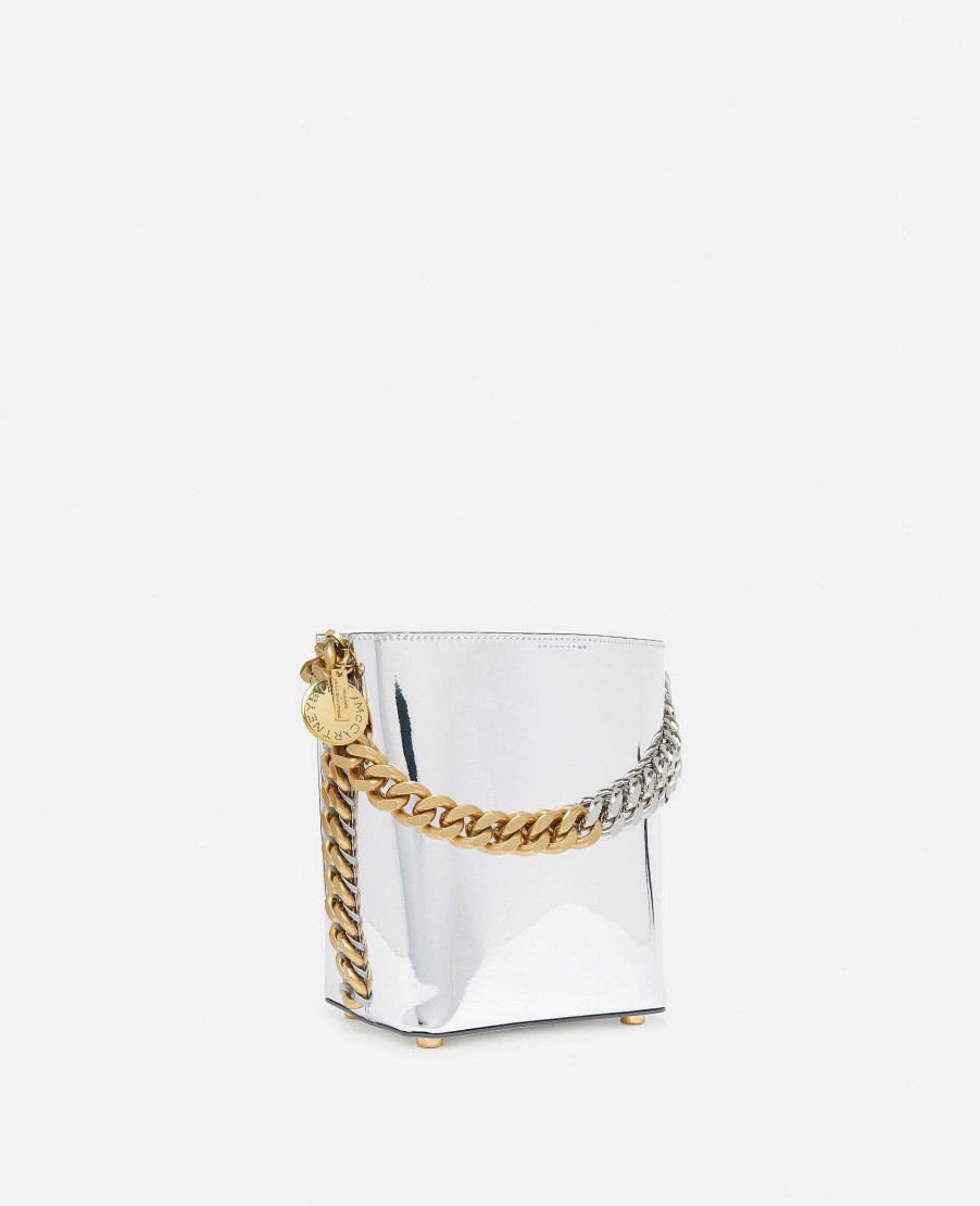 Unisex Stella McCartney Pasar | Frayme Spegelvand Kromfinish Bucket Bag