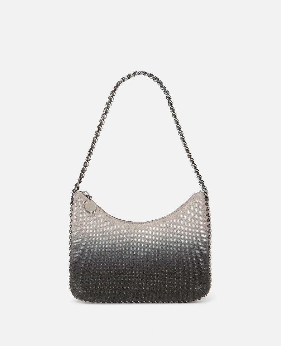 Kvinnor Stella McCartney Ikonisk Falabella | Falabella Zip Crystal Gradient Mini Axelvaska