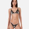 Kvinnor Stella McCartney Underklader Och Nattklader | Zebra Print Satin Soft Cup Bh