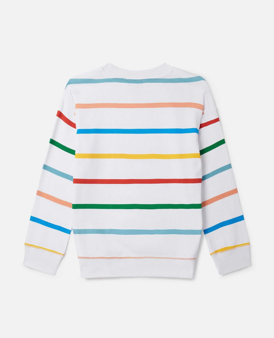 Barn Stella McCartney T-Shirts Och Troja | Randig Troja Med Logotyp