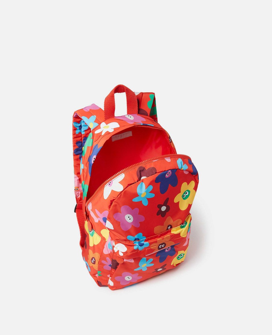 Barn Stella McCartney Baby Flickor | Leende Ryggsack Med Blommor