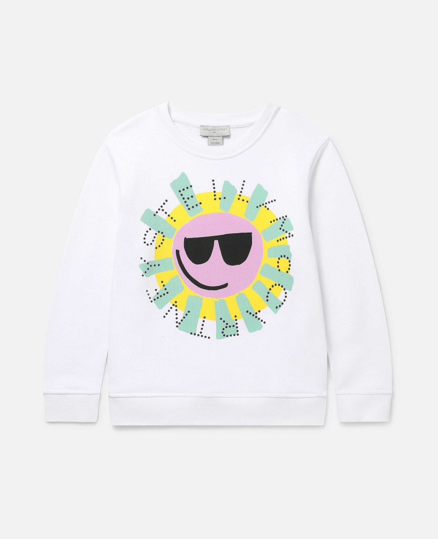 Barn Stella McCartney Trojor Och Koftor | Logo Sunshine Sweatshirt