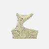 Kvinnor Stella McCartney Badklader | Star Print Cut-Out Halterneck Bikinitopp