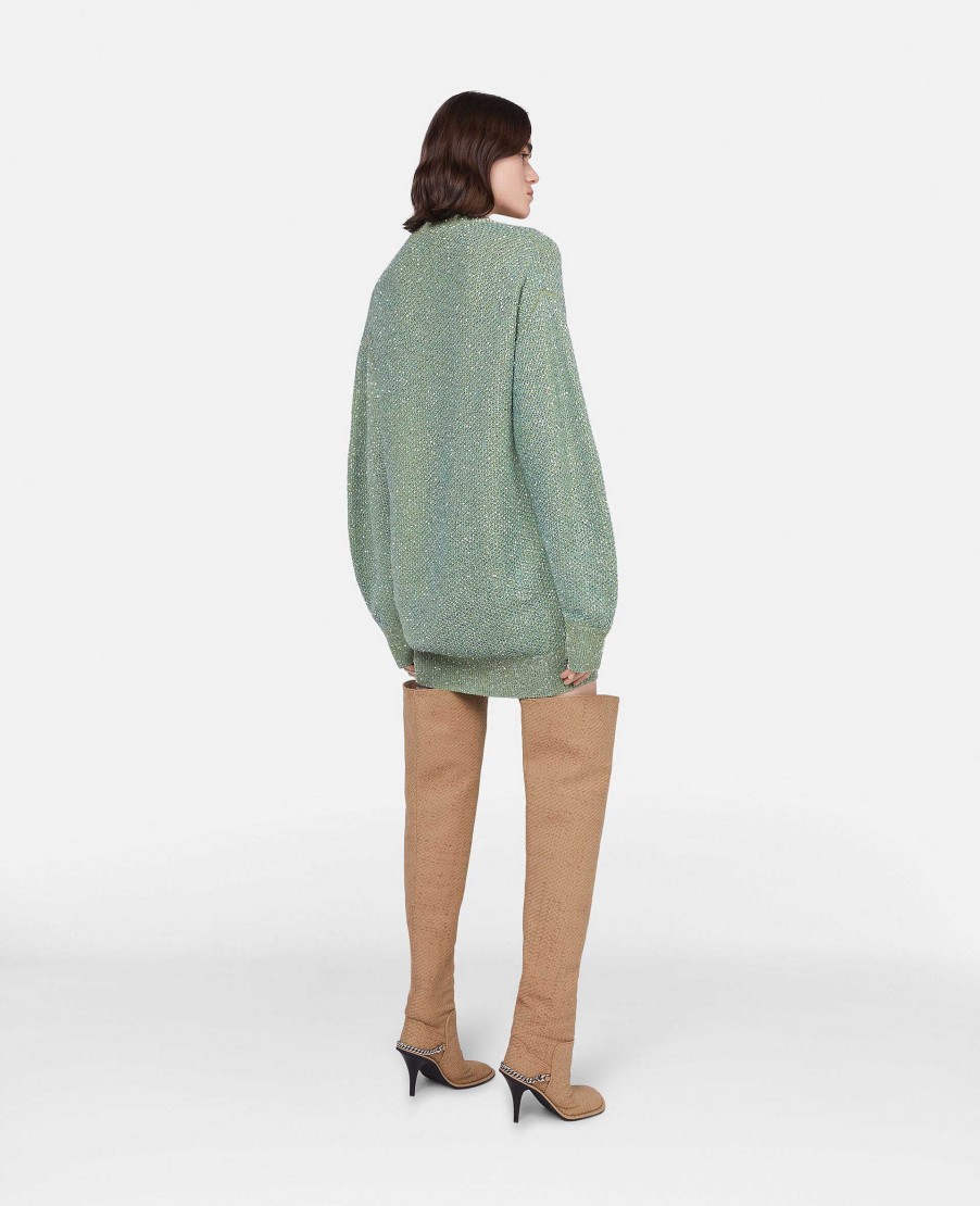 Kvinnor Stella McCartney Stickat | Sequin Cape Jumper Klanning