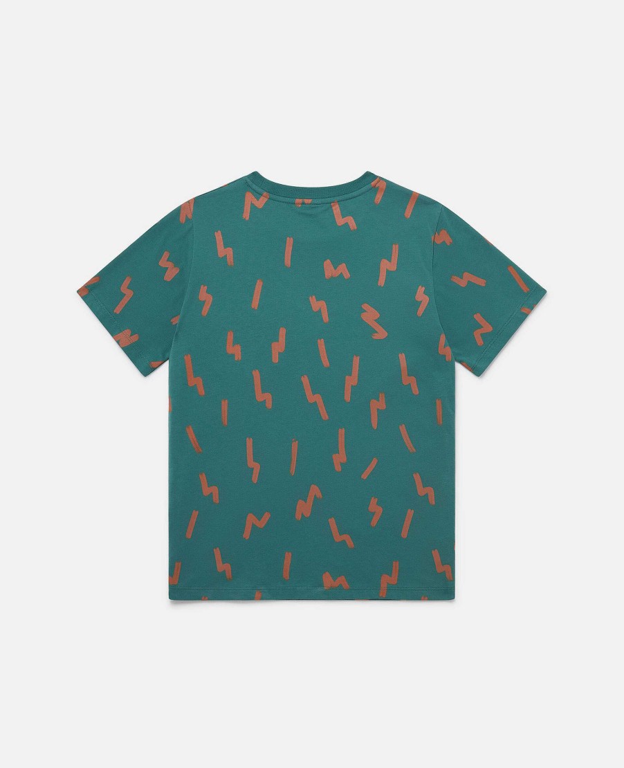 Barn Stella McCartney T-Shirts Och Troja | Lightning Strike Bear Pocket T-Shirt