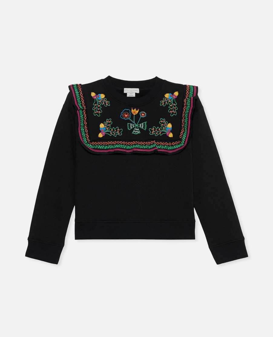 Barn Stella McCartney Trojor Och Koftor | Acorn Broderi Collared Sweatshirt