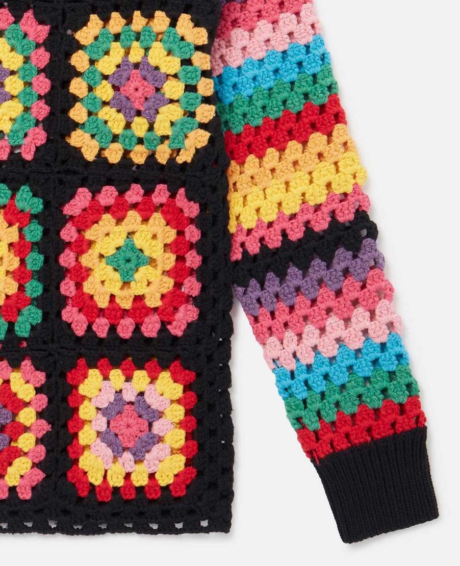 Barn Stella McCartney Trojor Och Koftor | Granny Square Virkad Troja