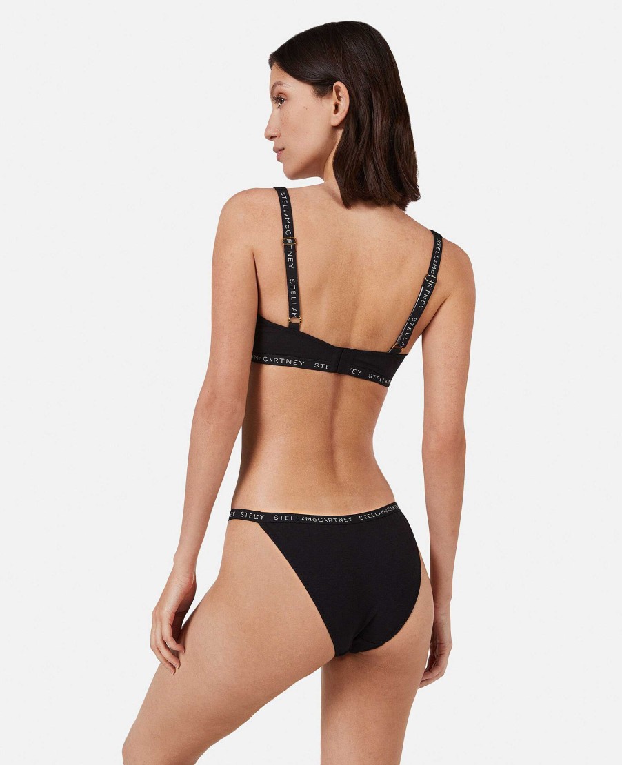 Kvinnor Stella McCartney Underklader Och Nattklader | Logo Tejp String Bikinitrosa