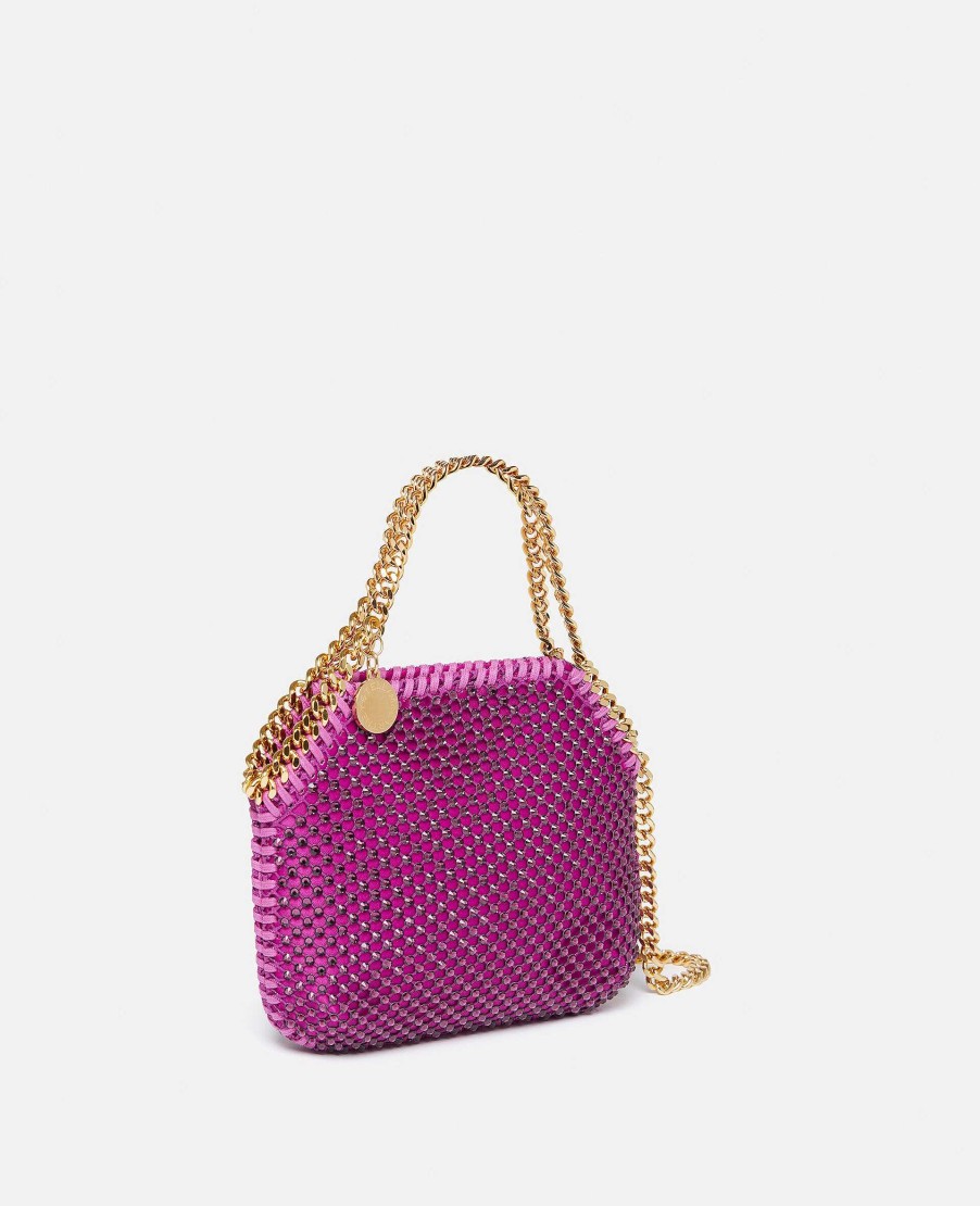 Kvinnor Stella McCartney Ikonisk Falabella | Falabella Crystal Mesh Mini Tote Bag