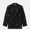 Kvinnor Stella McCartney Skradderi | Pearl Brodery Oversized Dubbelknappt Kavaj