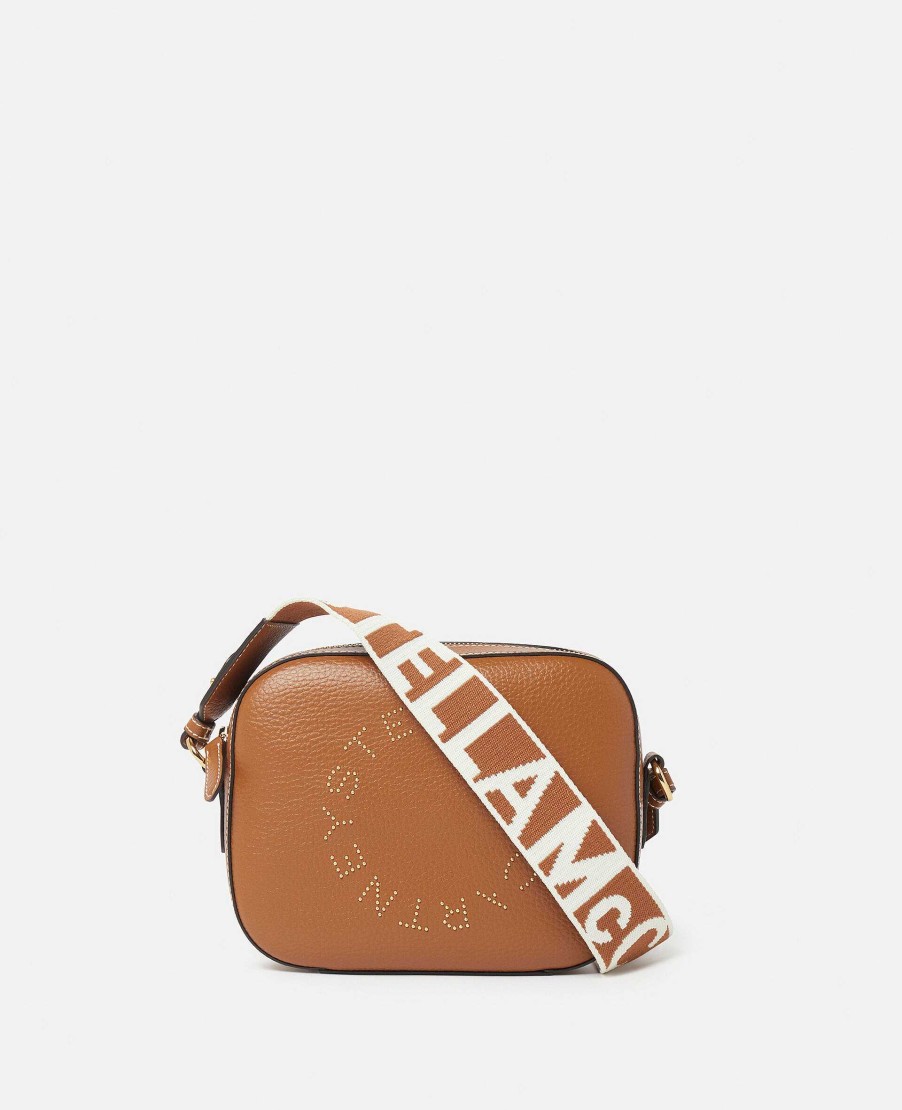 Kvinnor Stella McCartney Logo Vaska | Logotyp Studded Grainy Alter Mat Mini Kameravaska