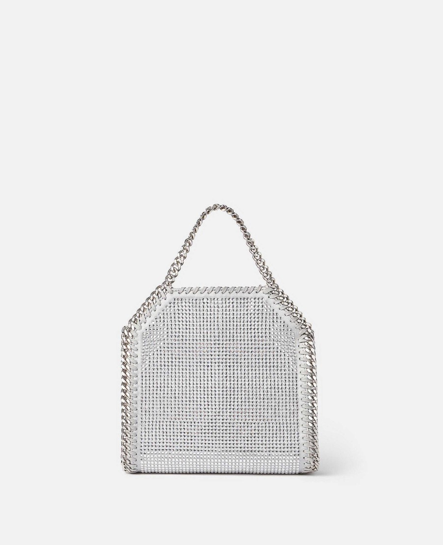 Kvinnor Stella McCartney Crossbody-Vaskor | Falabella Crystal Mesh Mini Tote Bag