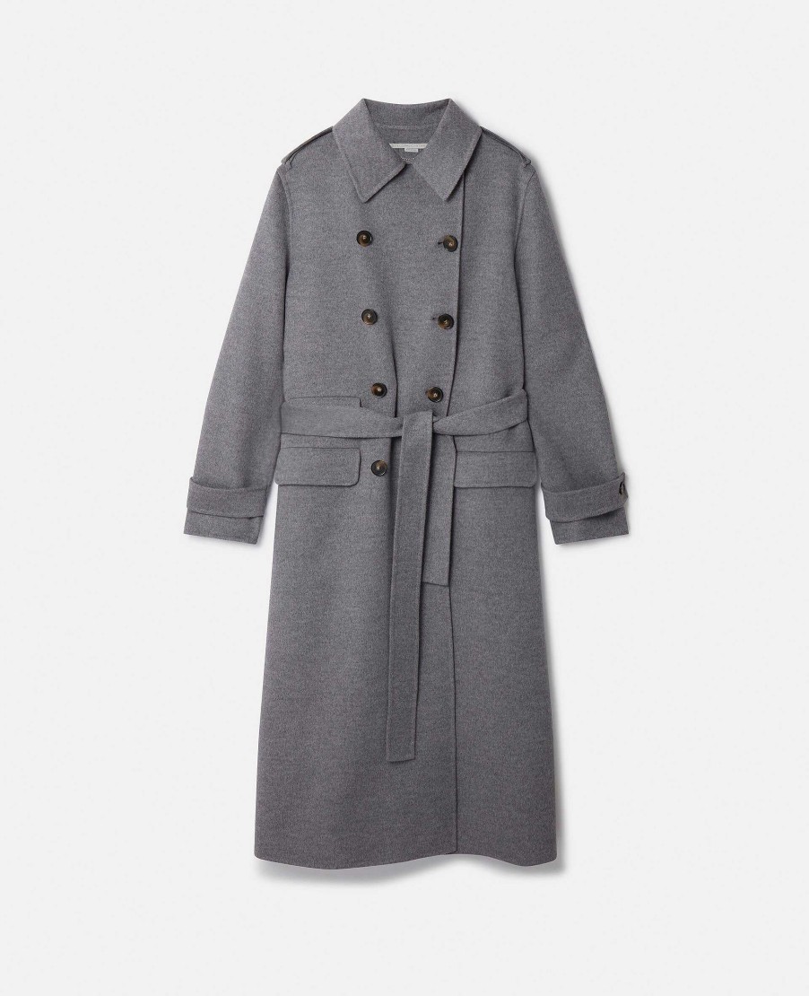 Kvinnor Stella McCartney Skradderi | Ull Trenchcoat