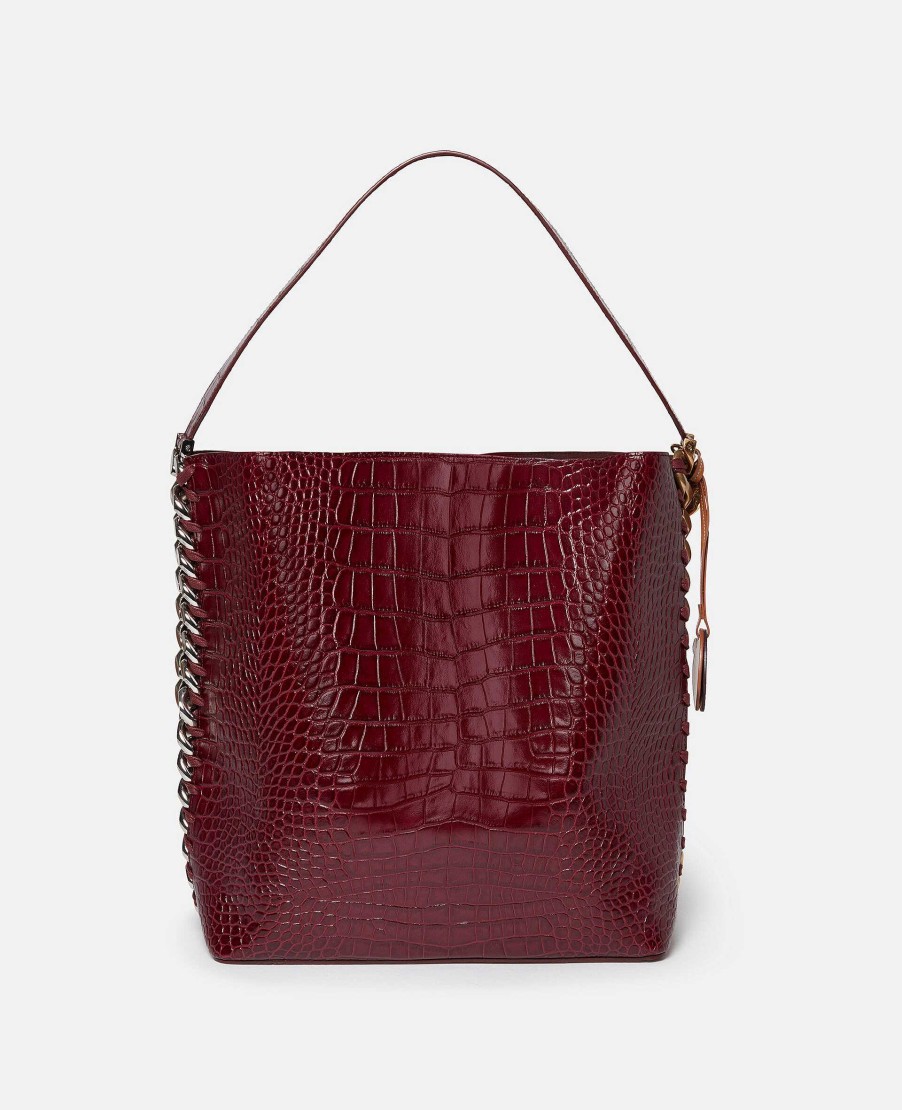 Kvinnor Stella McCartney Frayme Vaska | Frayme Croc-Effect Praglad Tygvaska