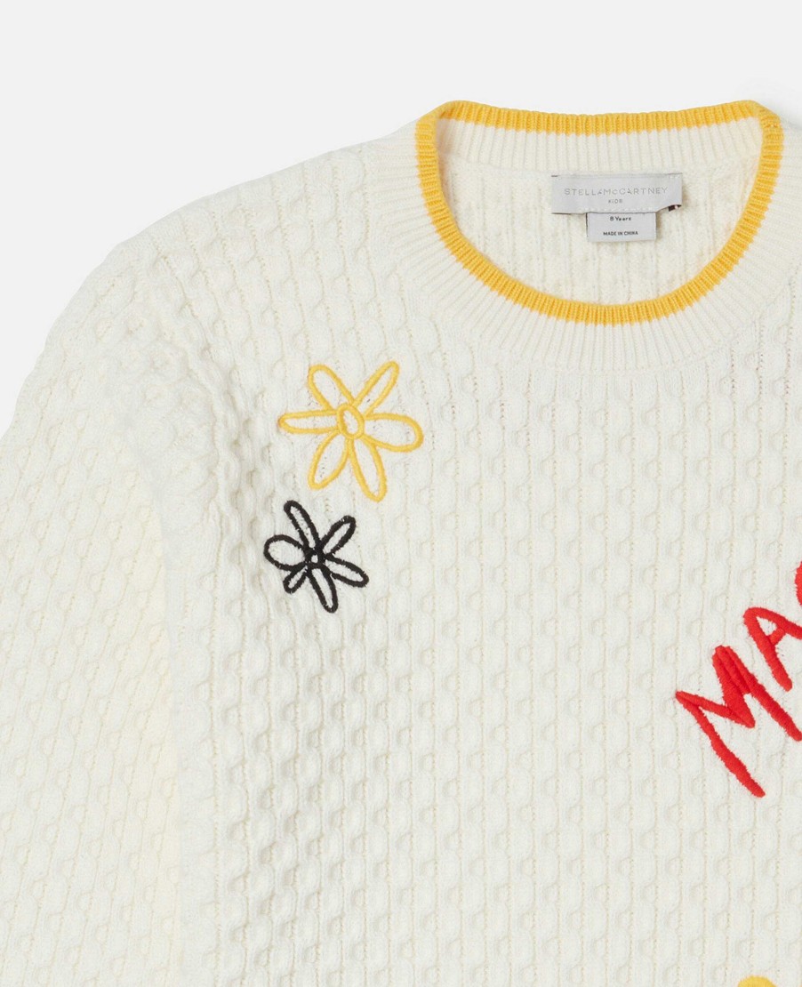 Barn Stella McCartney Trojor Och Koftor | Doodle Brodery Jumper