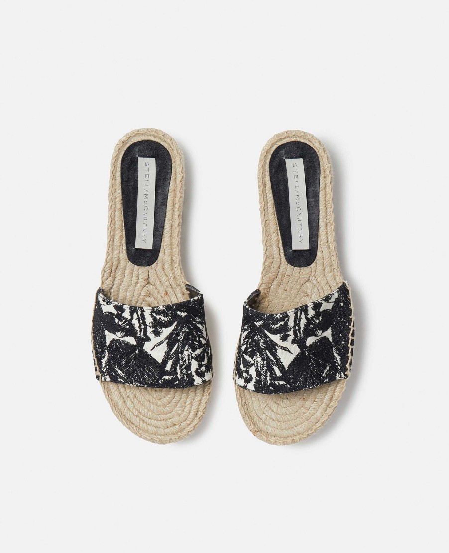 Kvinnor Stella McCartney Lagenheter | Gaia Moth Broderi Espadrille Slides