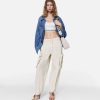 Kvinnor Stella McCartney Skjortor Och Toppar | S-Wave Tape Crop Top