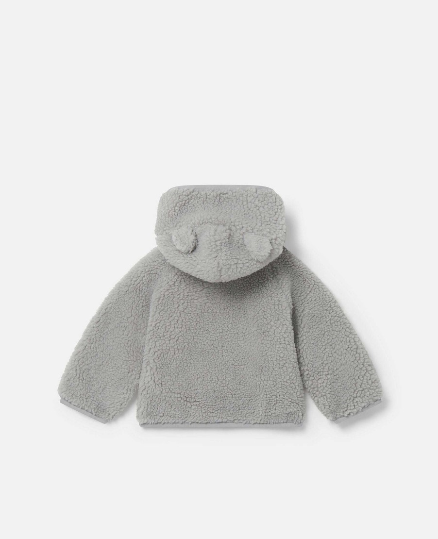 Barn Stella McCartney Baby Boys | Bear Ear Hooded Fleecejacka