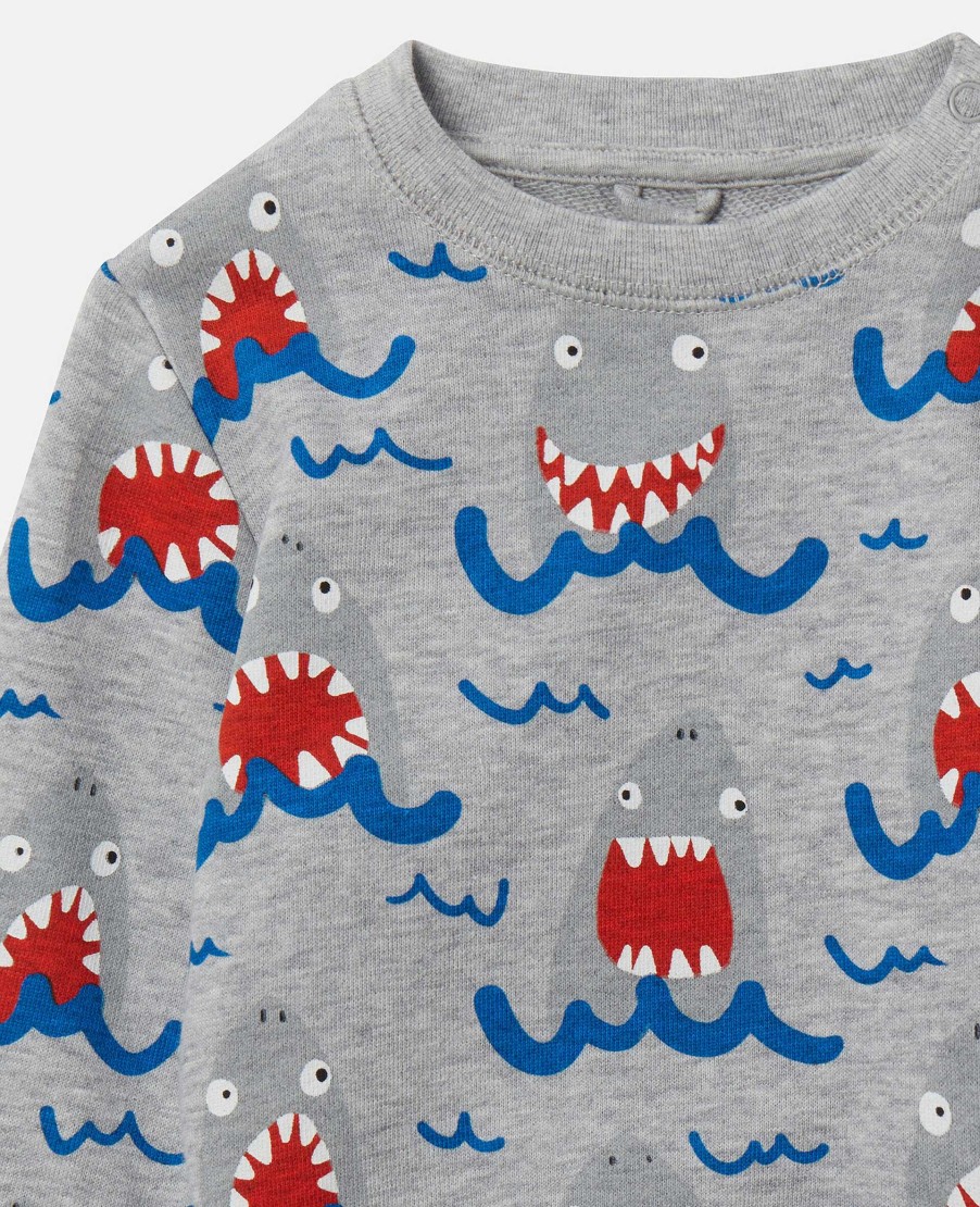 Barn Stella McCartney Baby Boys | Sweatshirt Med Hajtryck