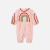 Barn Stella McCartney Baby Flickor | Skaterkleid Mit Blumenstickerei