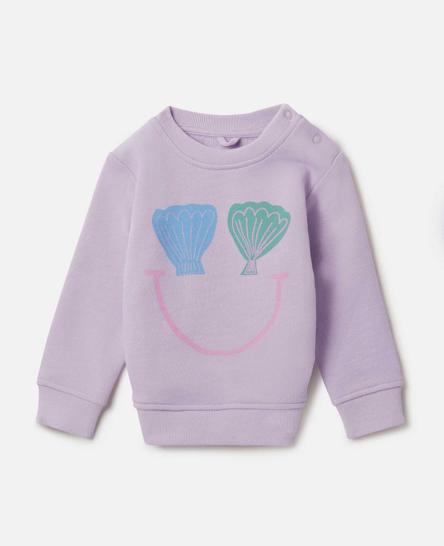 Barn Stella McCartney Baby Flickor | Seashell Smile Sweatshirt