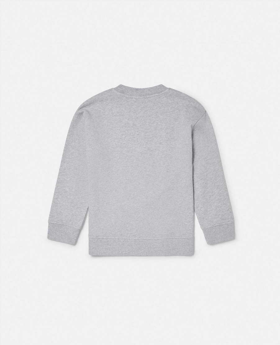 Barn Stella McCartney T-Shirts Och Troja | Logo Disc Sweatshirt