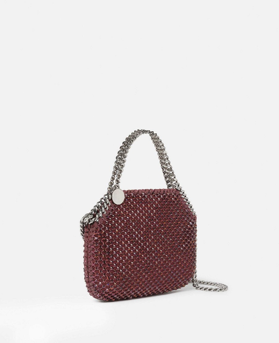 Kvinnor Stella McCartney Ikonisk Falabella | Falabella Crystal Mesh Mini Tote Bag