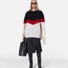 Kvinnor Stella McCartney Trojor Och T-Shirts | Chevron Stripe Cape Jumper