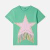 Barn Stella McCartney T-Shirts Och Toppar | Fringed Star T-Shirt