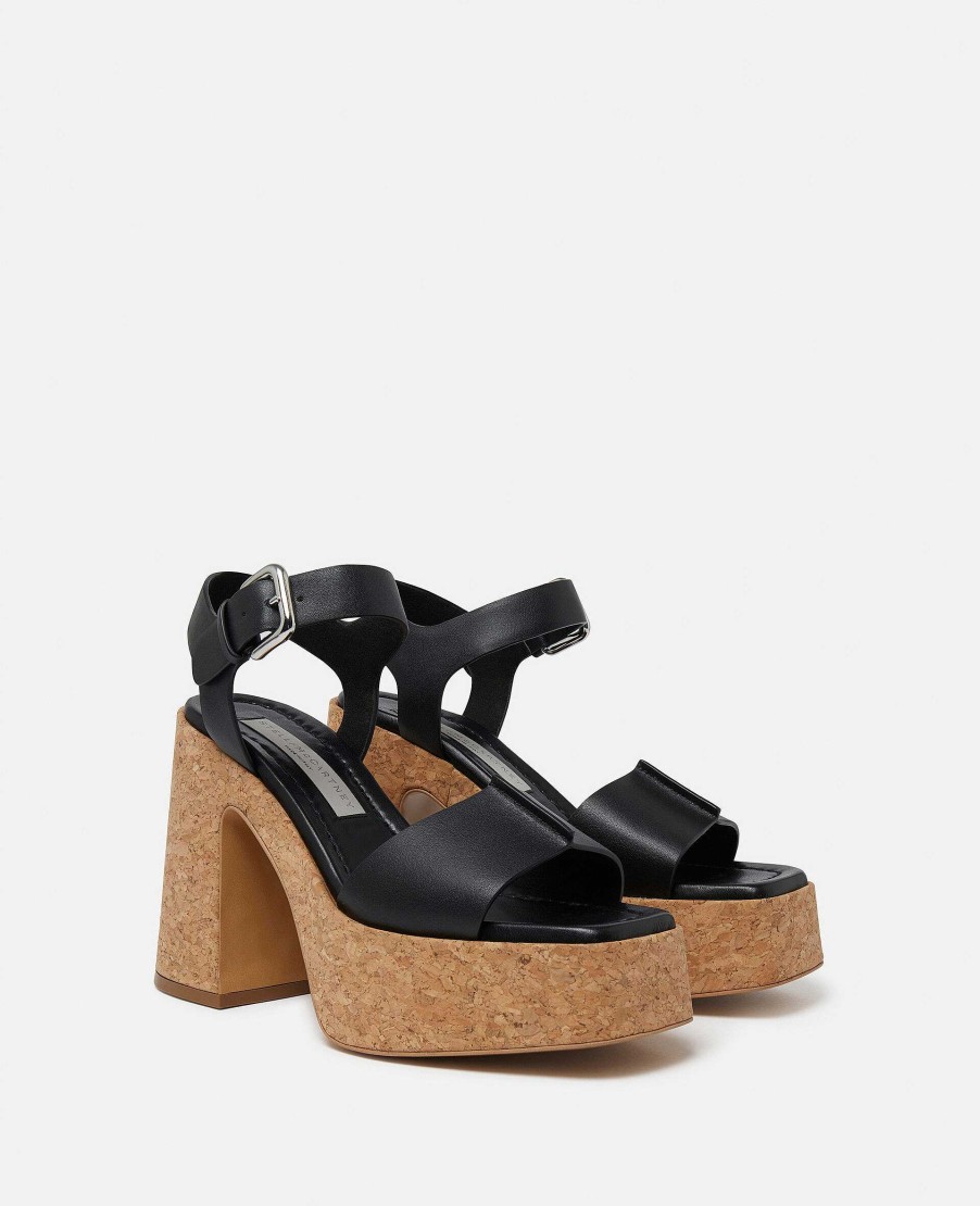 Kvinnor Stella McCartney Halar | Skyla Plattformsandaler Med Spannade