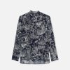 Kvinnor Stella McCartney Skjortor Och Toppar | Fungi Forest Print Sidenskjorta