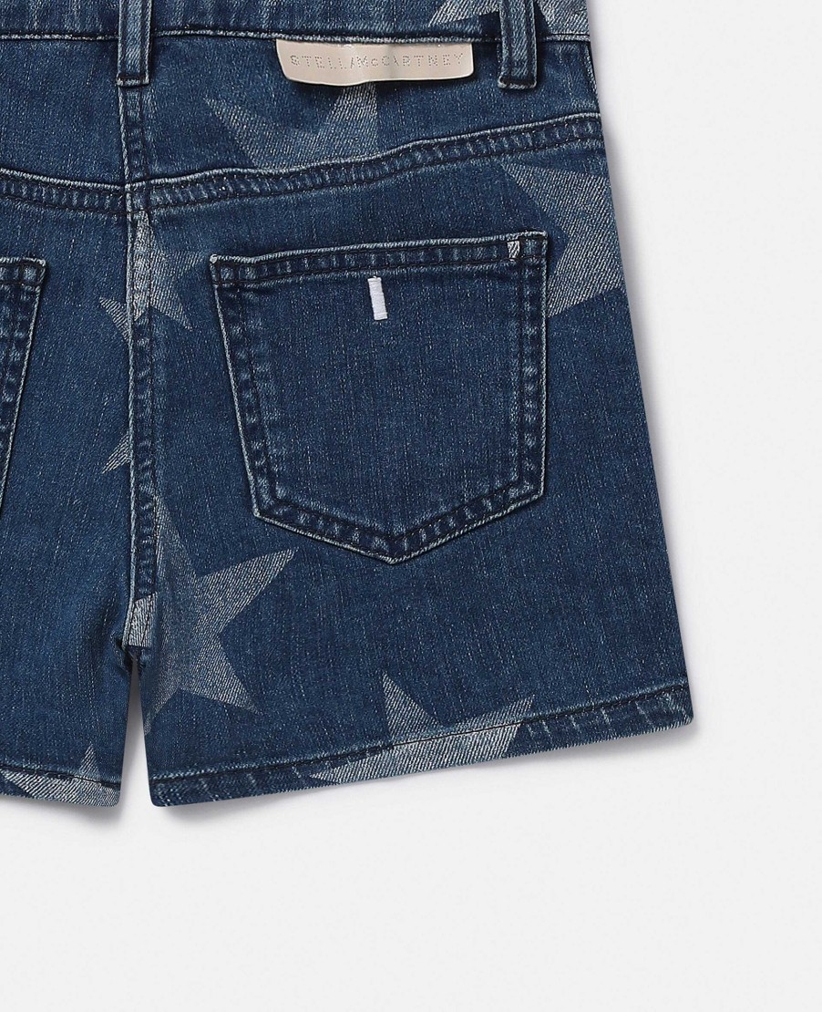 Barn Stella McCartney Byxor Och Kjolar | Stjarntryck Jeansshorts