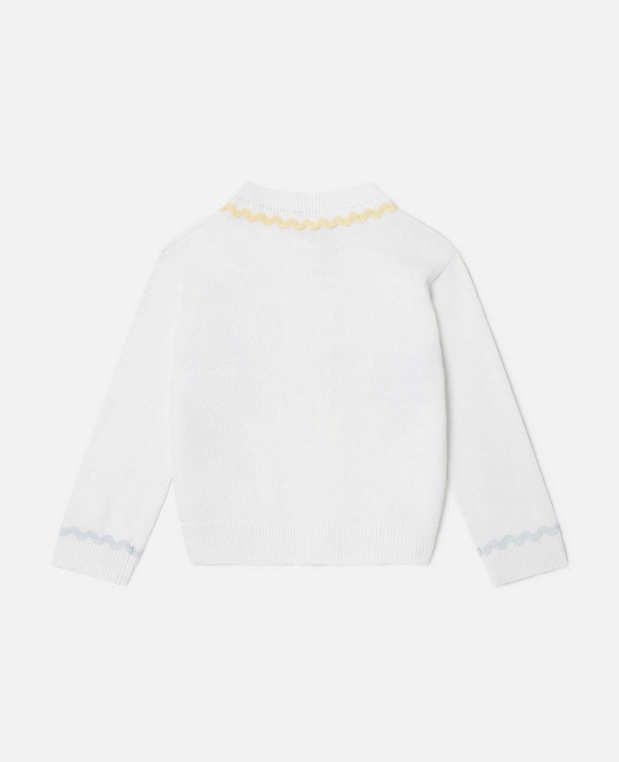 Barn Stella McCartney Trojor Och Koftor | Grafisk Blomkofta