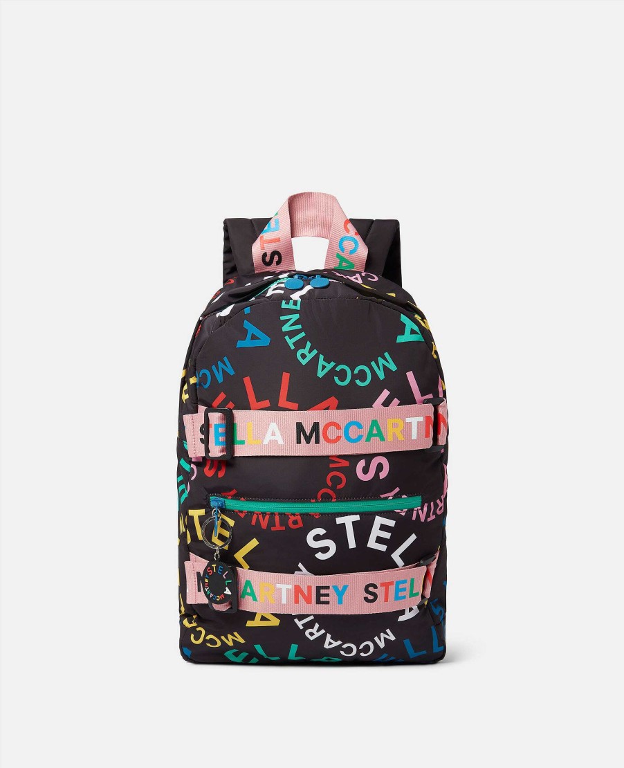 Barn Stella McCartney Baby Flickor | Logo Tape Patchwork Ryggsack