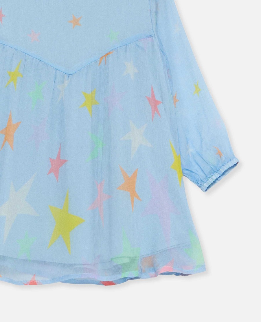 Barn Stella McCartney Baby Flickor | Stjarntryck Sidenklanning