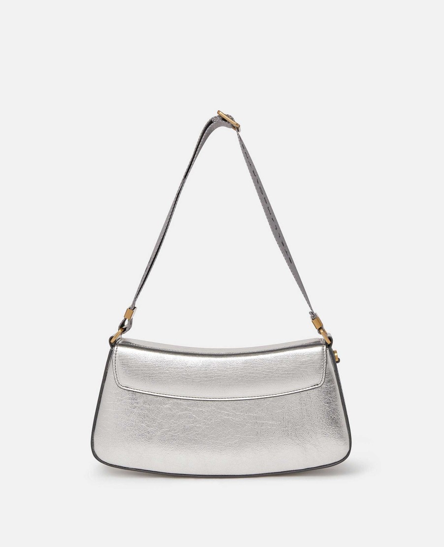 Kvinnor Stella McCartney Vaskor Med Ovre Handtag | S-Wave Metallic Axelvaska