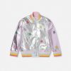 Barn Stella McCartney Ytterklader | Metallic Star Applique Bomberjacka