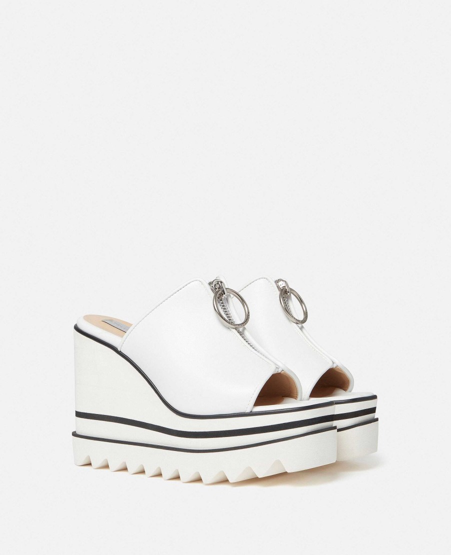 Kvinnor Stella McCartney Kilar | Sneak-Elyse Zip Slide Wedge Sandaler