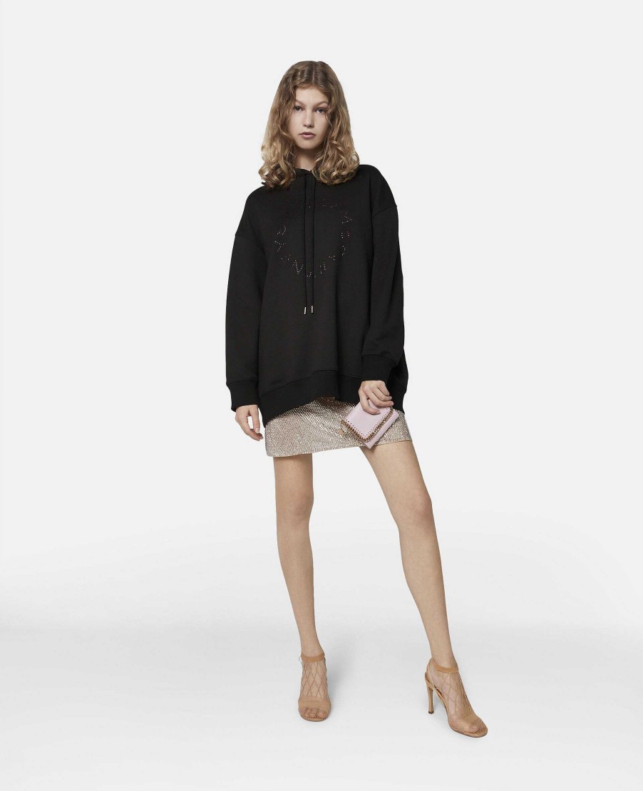 Kvinnor Stella McCartney Trojor Och T-Shirts | Diamante Logo Hoodie