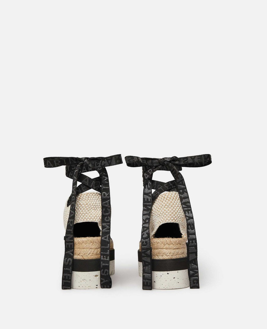 Kvinnor Stella McCartney Kilar | Gaia Moth Embroidery Platform Espadrilles