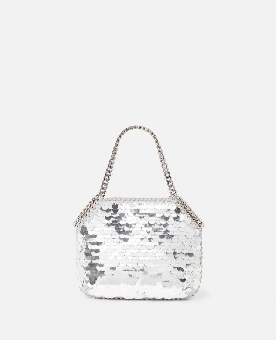 Kvinnor Stella McCartney Ikonisk Falabella | Falabella Oversized Paljett Mini Tote Bag