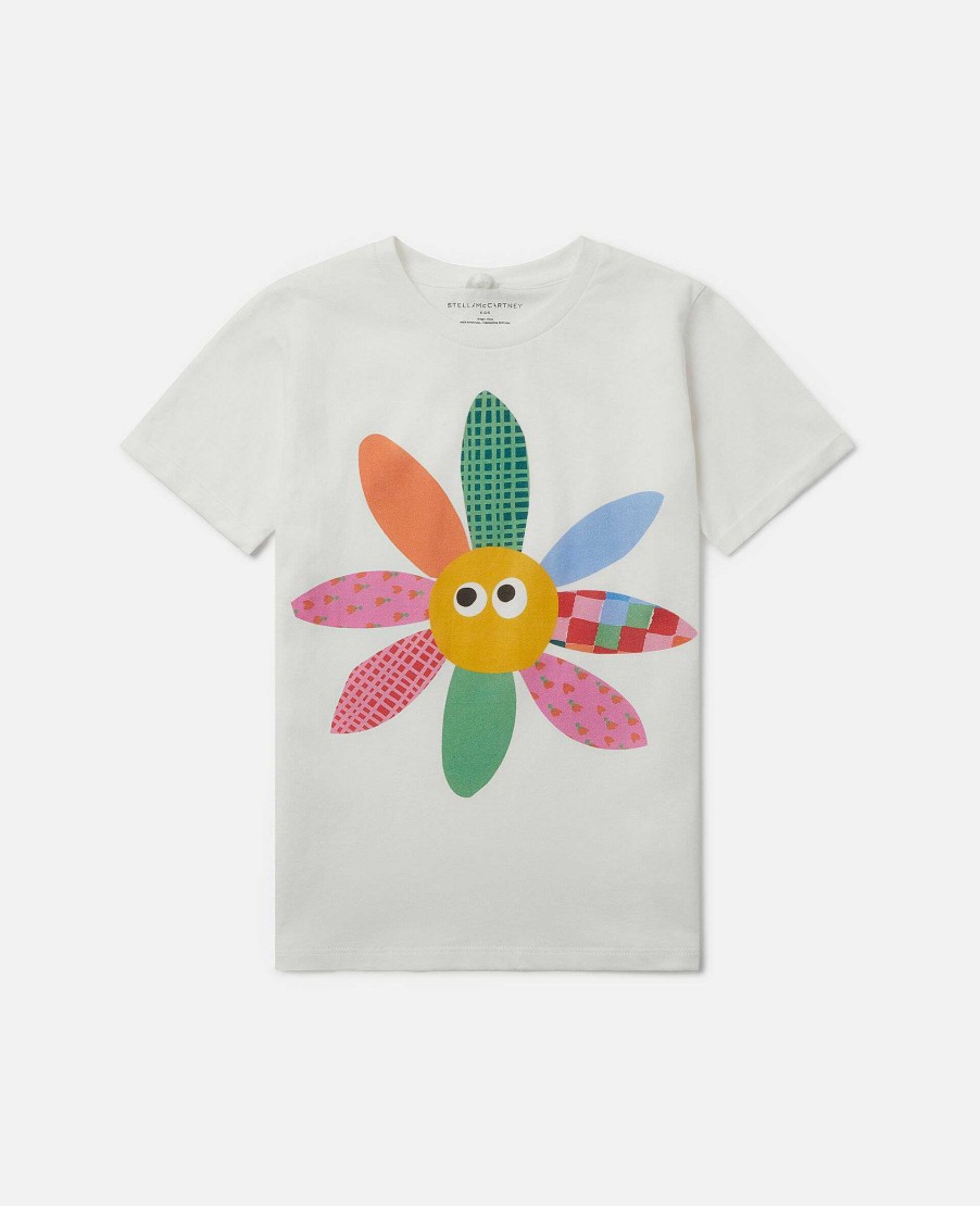 Barn Stella McCartney T-Shirts Och Toppar | Blomsterbroderi T-Shirt