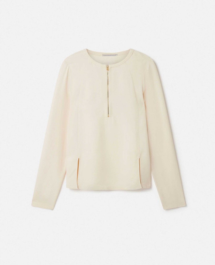 Kvinnor Stella McCartney Skjortor Och Toppar | Arlesa Double Split Hem Zip Blus