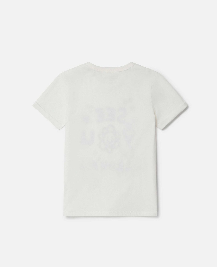 Barn Stella McCartney T-Shirts Och Toppar | Se Dig Runt Motiv T-Shirt