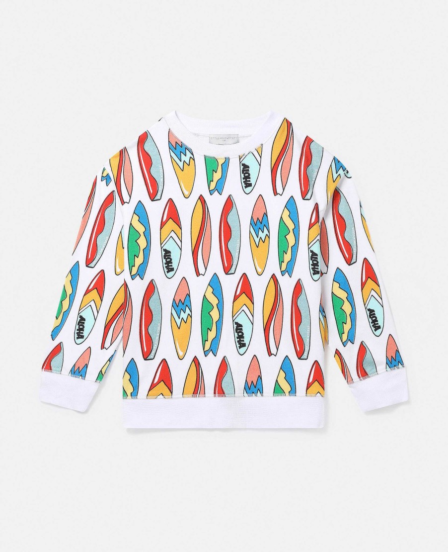 Barn Stella McCartney T-Shirts Och Troja | Sweatshirt Med Surfbrada