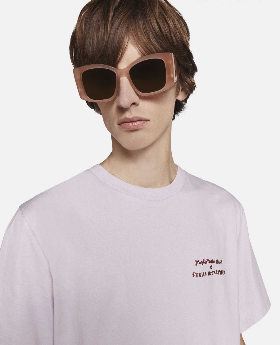 Unisex Stella McCartney T-Shirts | T-Shirt Med Tryck Twins Ii